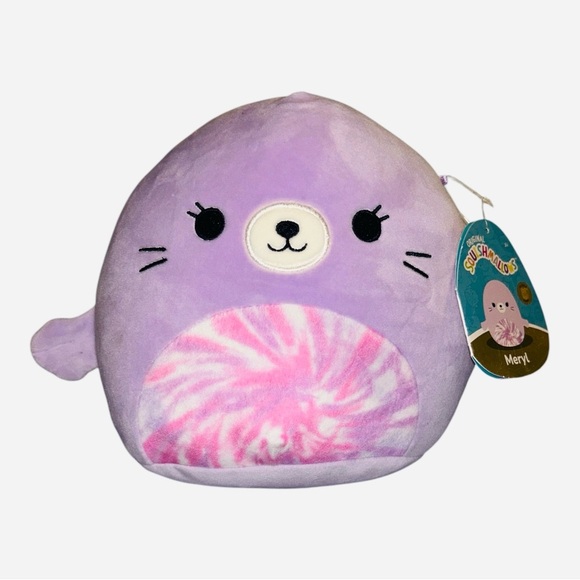 Squishmallows Meryl the Purple Seal 8” Plush NWT Ultra Rare HTF - Picture 1 of 6